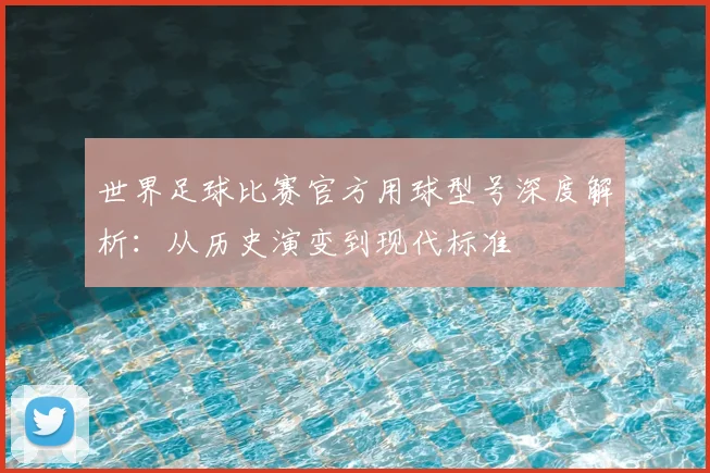 世界足球比赛官方用球型号深度解析：从历史演变到现代标准